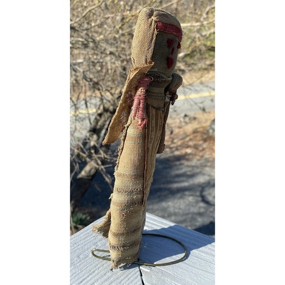 Ancient Antique Chancay Burial Peruvian Inca Native American Doll Baby Handmade - Picture 12 of 13